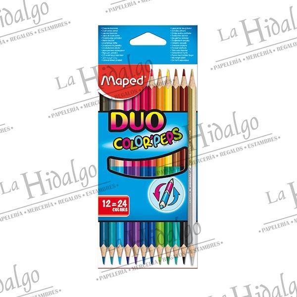 COLORES MAPED DUO COLORPEPS CON 12 PZ - La Hidalgo