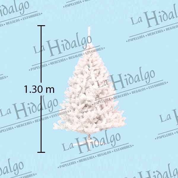 ARBOL DE NAVIDAD BONANZA 1.30MT NO. 778 BLANCO La Hidalgo